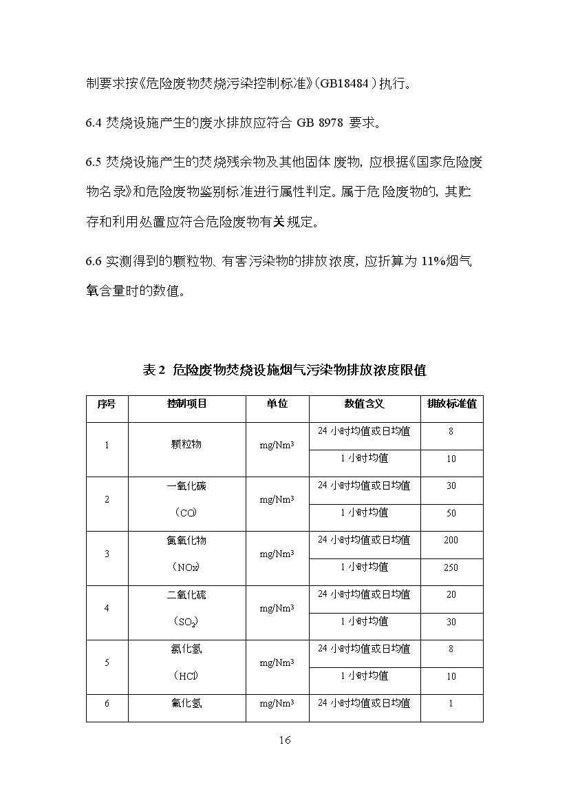 海南省地方标准《危险废物焚烧污染控制标准（征求意见稿）》印发！(图16)